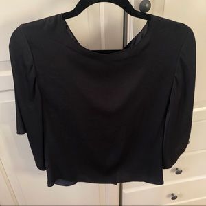 ARITZIA BABATON Open Back Slit Blouse